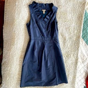 J Crew Formal Blue Silk Dress